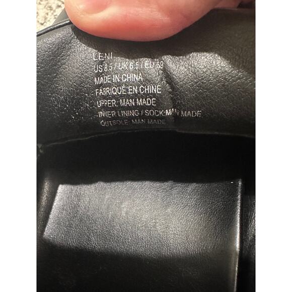 Shoedazzle Leni Padded Slingback Loafers Faux Leather, Black, NWOT, size 8.5 - Picture 2 of 6